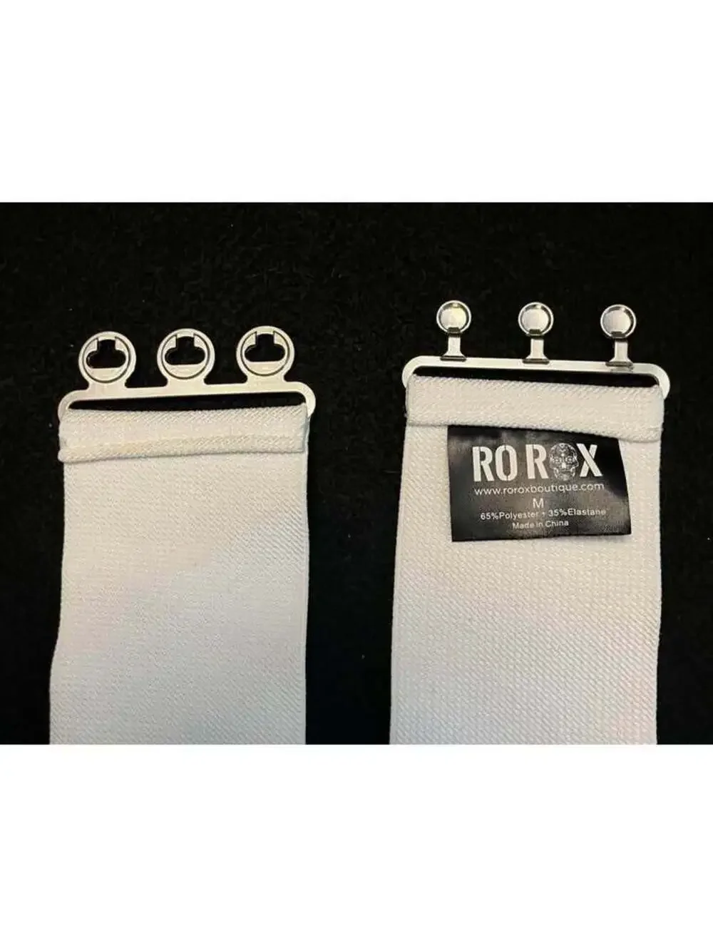 White Elastic Cinch Belt